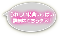 うれしい特典いっぱい 詳細はこちらタヌ!!